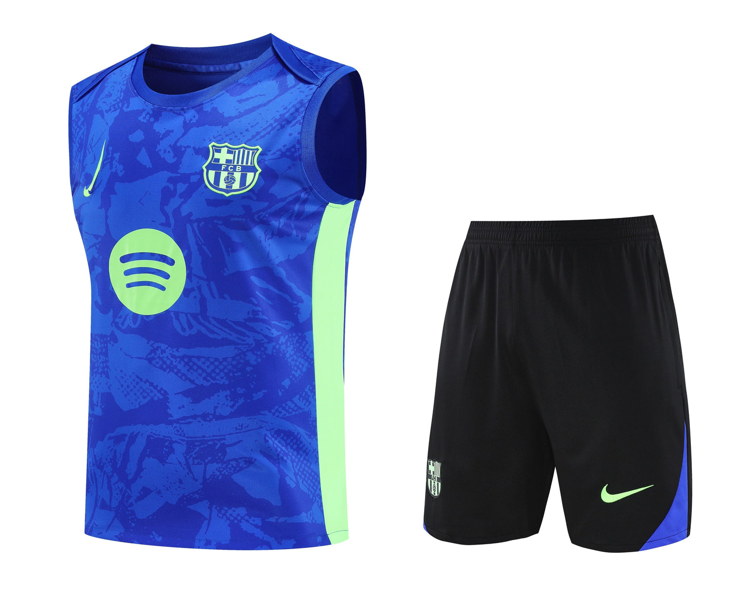 Kit Adulto Barcelona 25-26 – Regata Azul e Shorts Pretos
