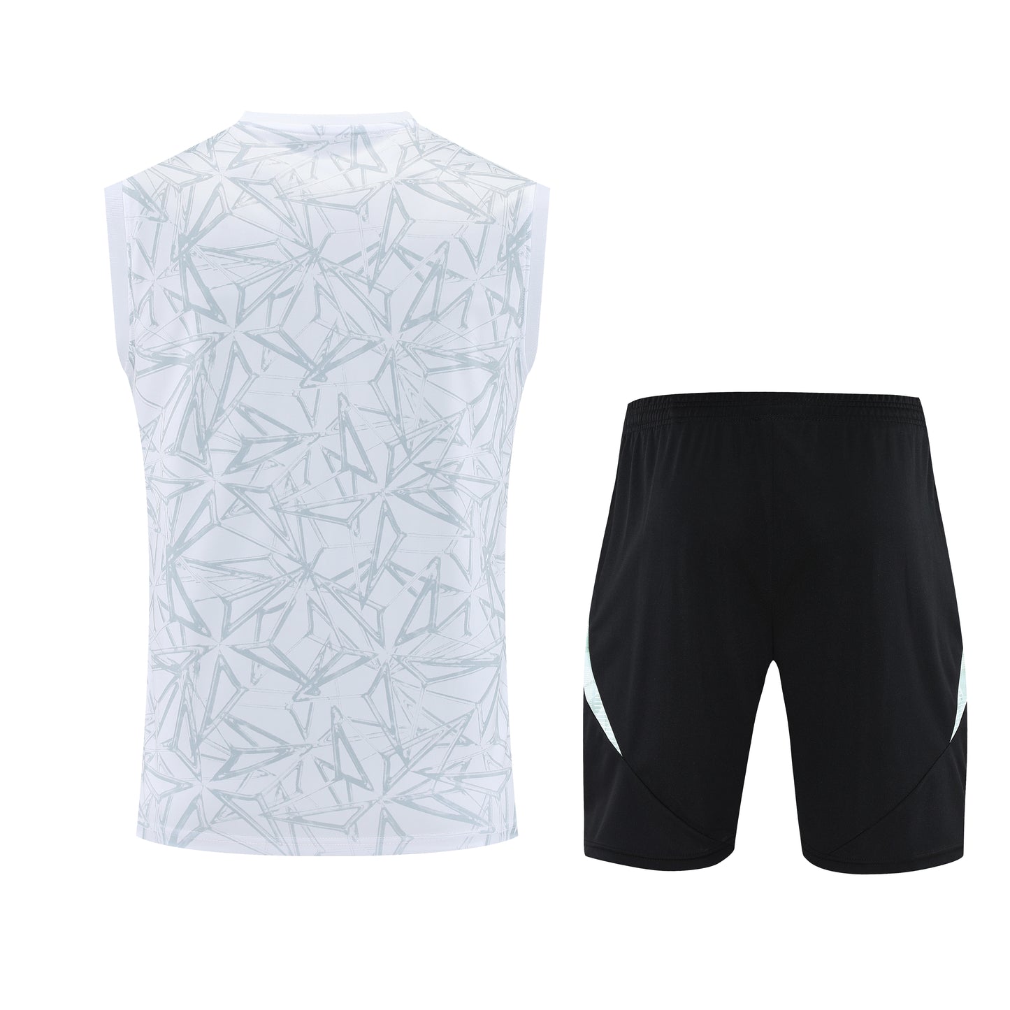 Kit Adulto Real Madrid 25-26 – Regata Branca e Shorts Preto