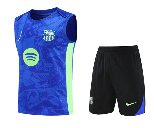 Kit Adulto Barcelona 25-26 – Regata Azul e Shorts Pretos