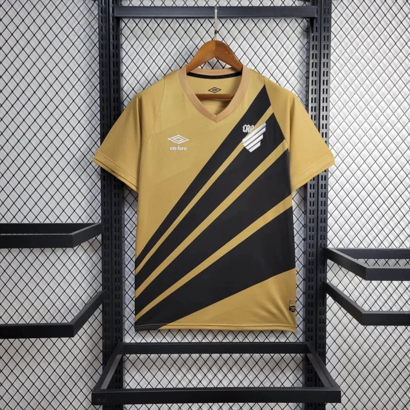 Camisa Athletico Paranaense Away 24-25 – Edição Centenário Dourada com Detalhes Pretos