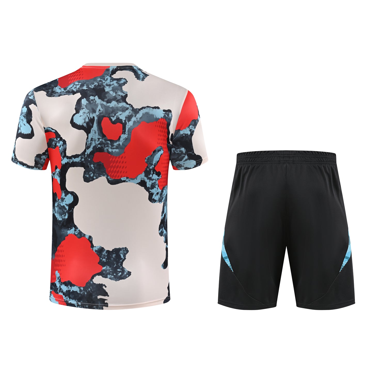 Kit Adulto Bayern de Munique 25-26 - Bege com Detalhes em Azul e Vermelho