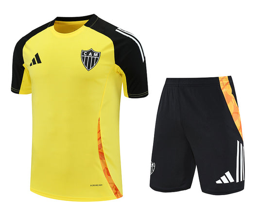 Kit Adulto Atlético Mineiro 25-26 Treino – Amarelo e Preto