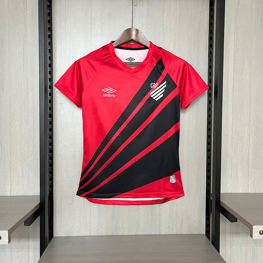 Camisa Feminina Athletico Paranaense 24-25 – Home Rubro-Negra