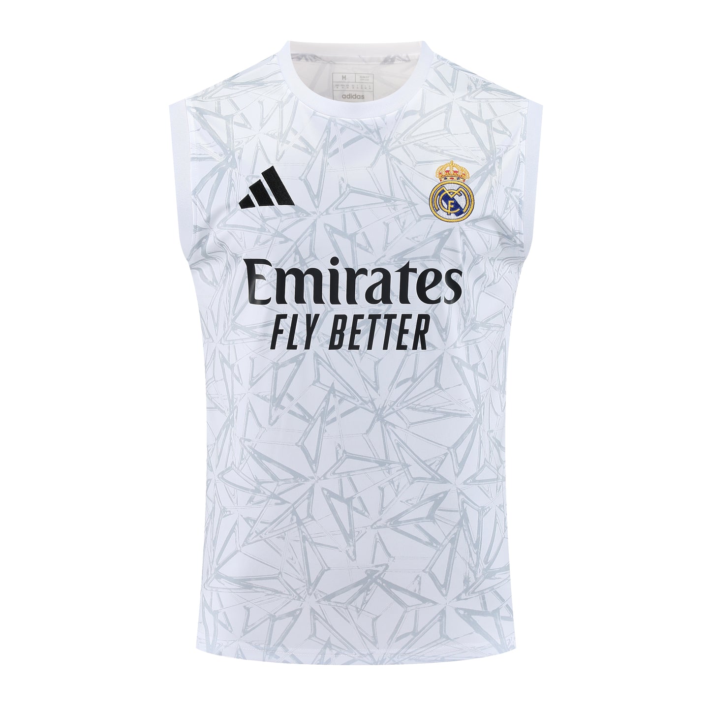 Kit Adulto Real Madrid 25-26 – Regata Branca e Shorts Preto