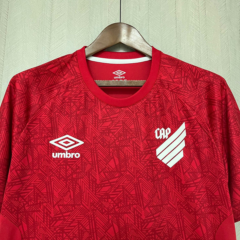 Camisa Athletico Paranaense Treino 24-25 Vermelha – Estilo e Identidade Rubro-Negra