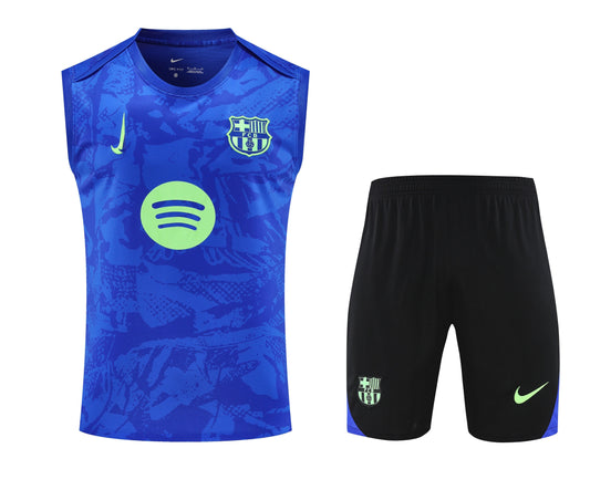 Kit Adulto Barcelona 25-26 – Regata Azul e Shorts Pretos