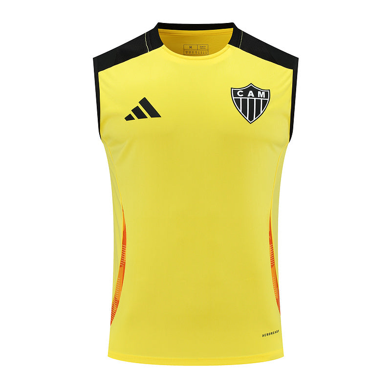 Kit Adulto Atlético Mineiro 25-26 Regata de Treino – Amarelo e Preto